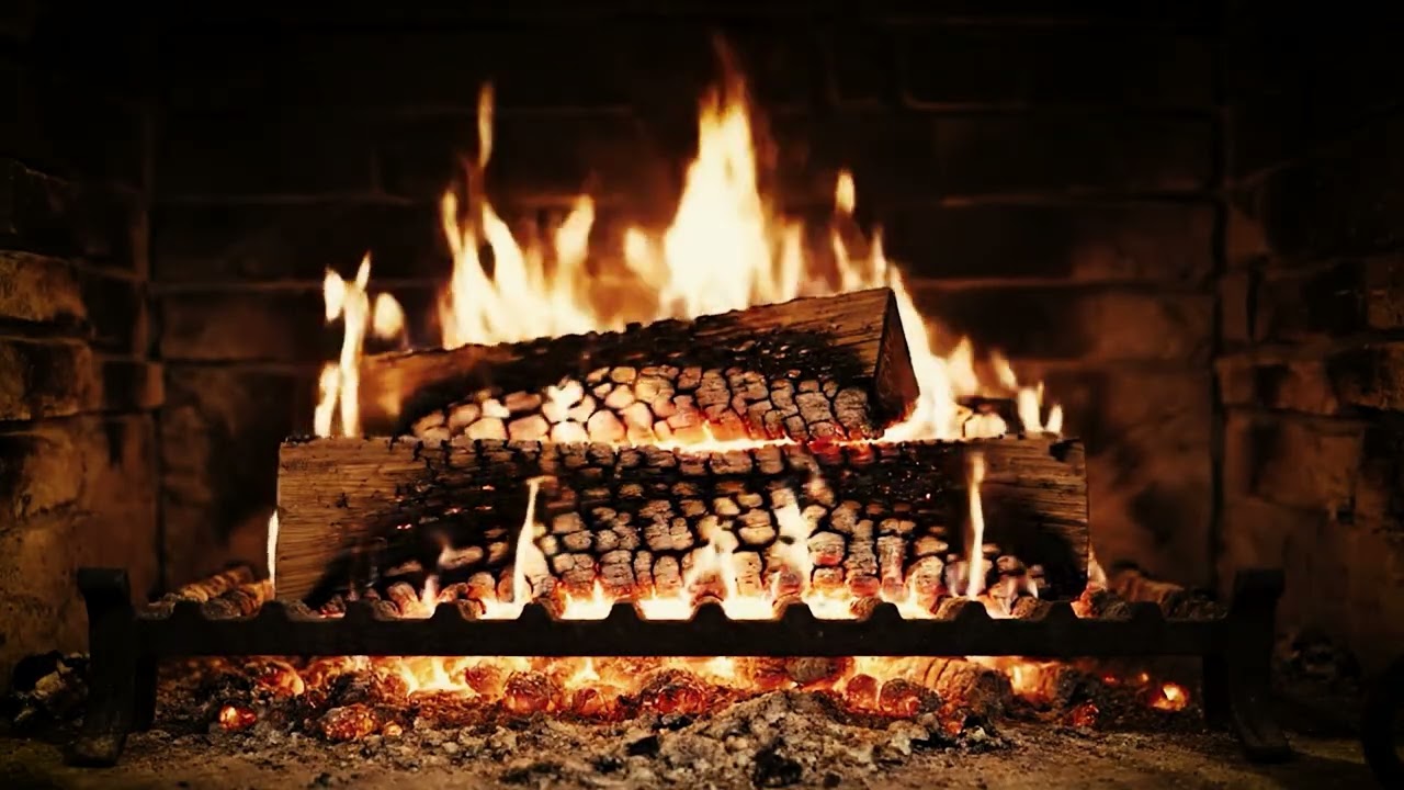 🔥 Cozy Fireplace 4K 🔥 Real Crackling Fire Sounds | Relax, Sleep, Study (No Music)