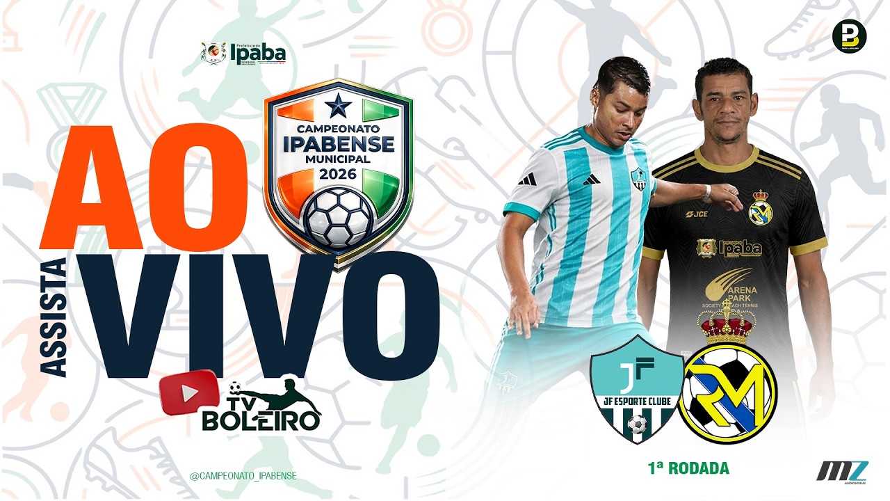 1&ordf; RODADA DO CAMPEONATO IPABENSE 2026 | AO VIVO COM IMAGENS