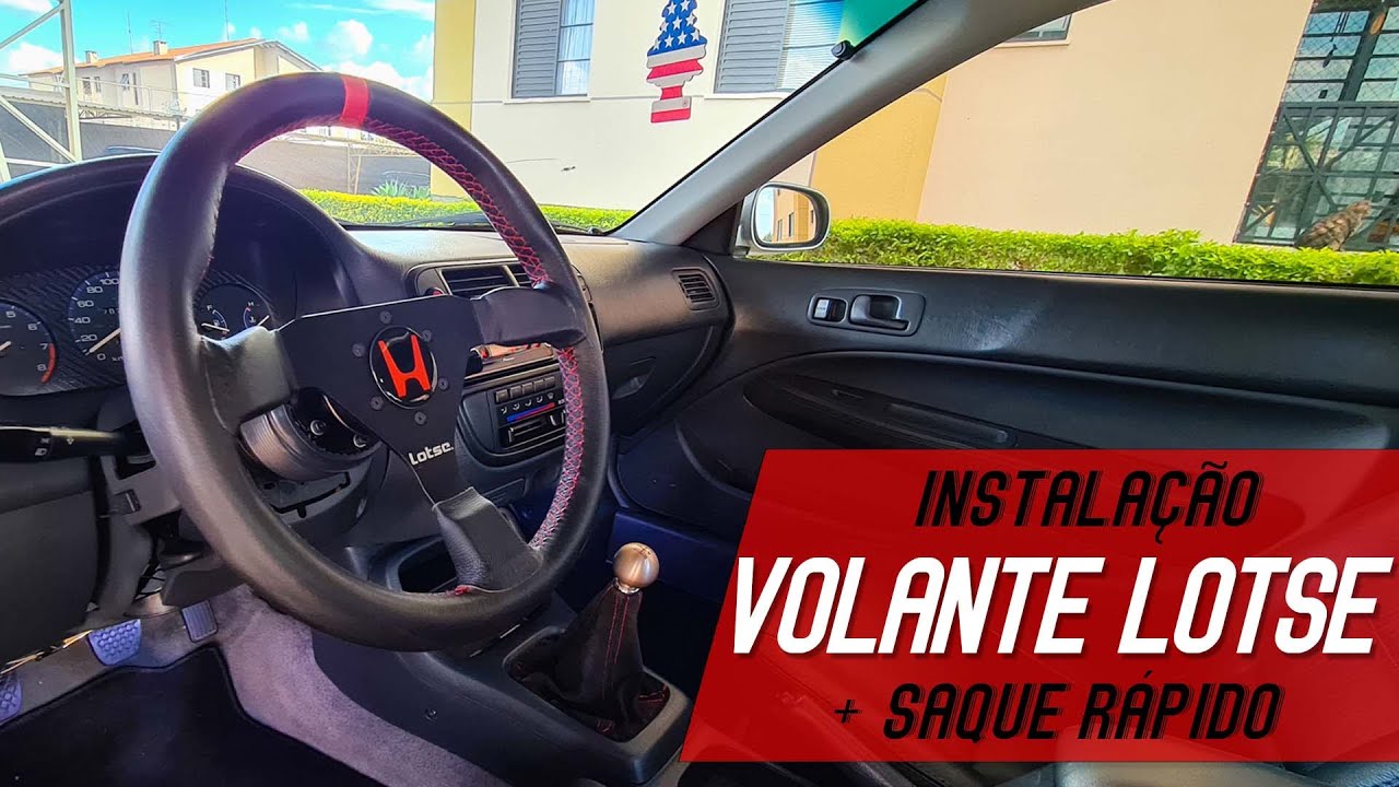 INSTALAÇÃO DO VOLANTE LOTSE COM OPÇÃO DE SAQUE RÁPIDO !! PASSO A PASSO DA MONTAGEM DIY !!
