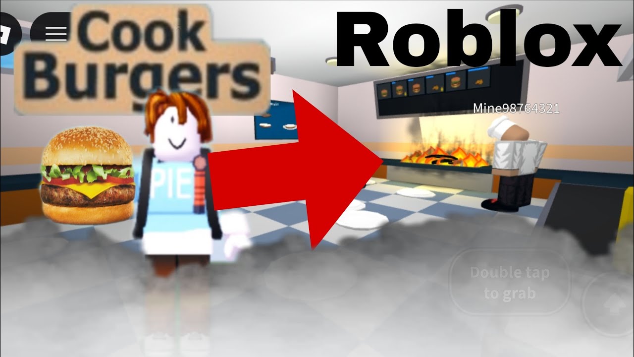 Playing cook burgers