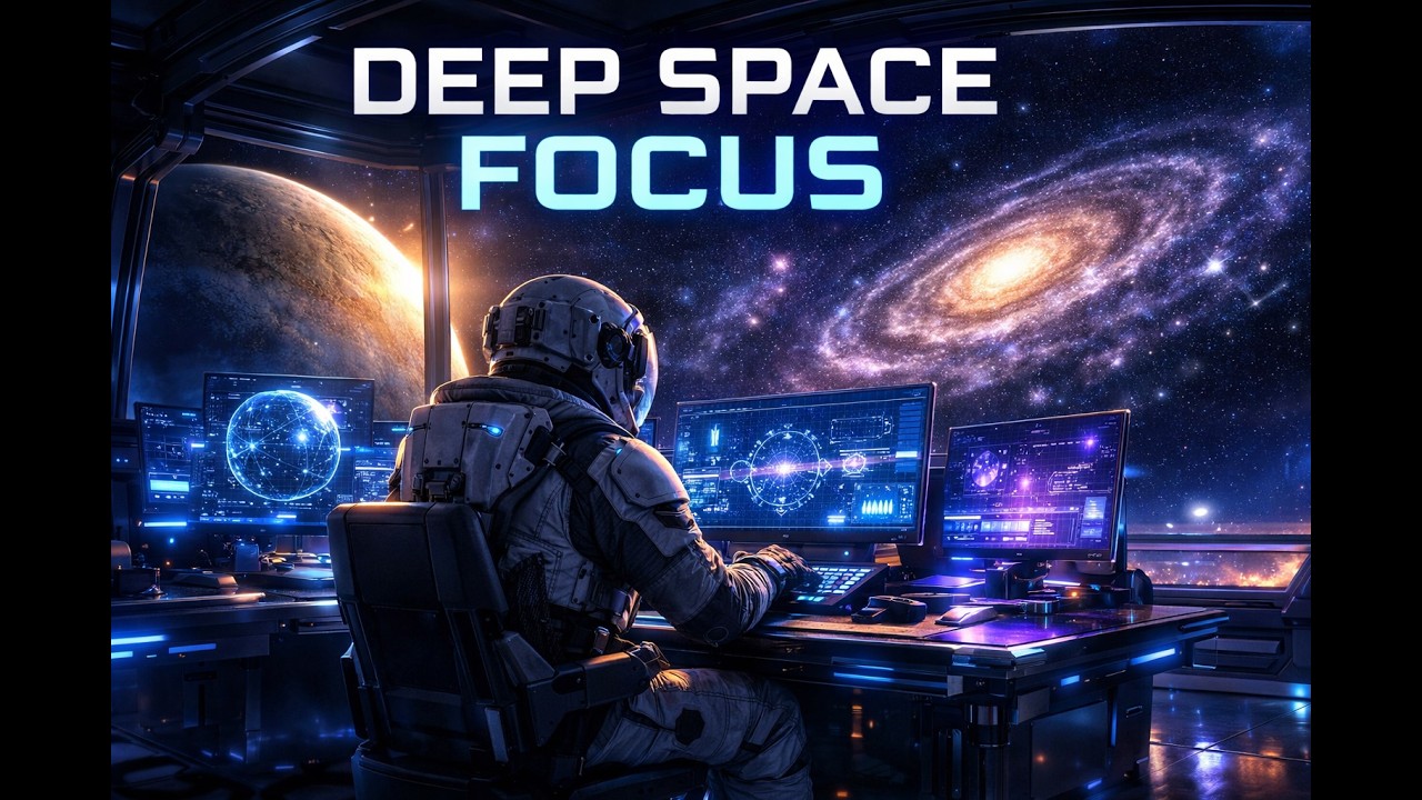 Deep Space Focus Music for Work 🚀 Cosmic Productivity Music for Deep Work, Study & Concentration
