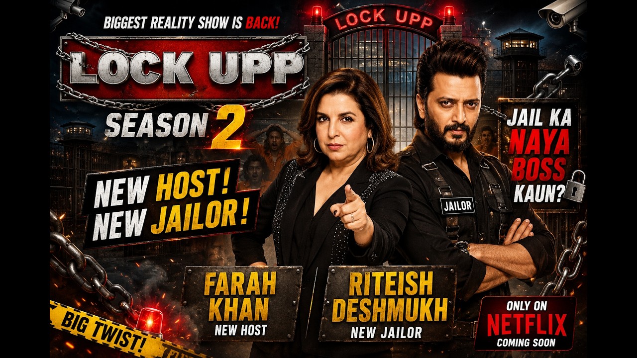 Lock Upp 2 : NEW HOST & JAILOR REVEALED | RITEISH TAKES OVER |  FARAH IN CHARGE | LOCK UPP BIG TWIST