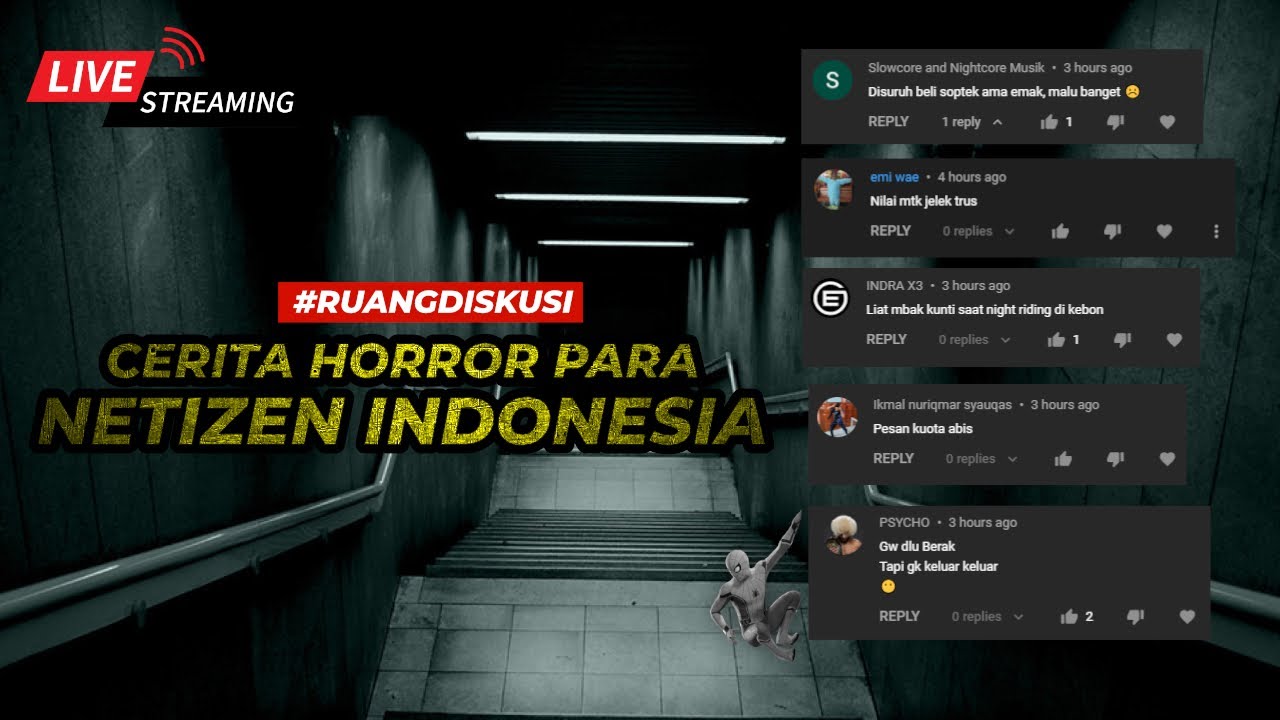 [ LIVE ] BACAIN CERITA HORROR DARI PARA NETIZEN - MANG OSSA #ruangdiskusi