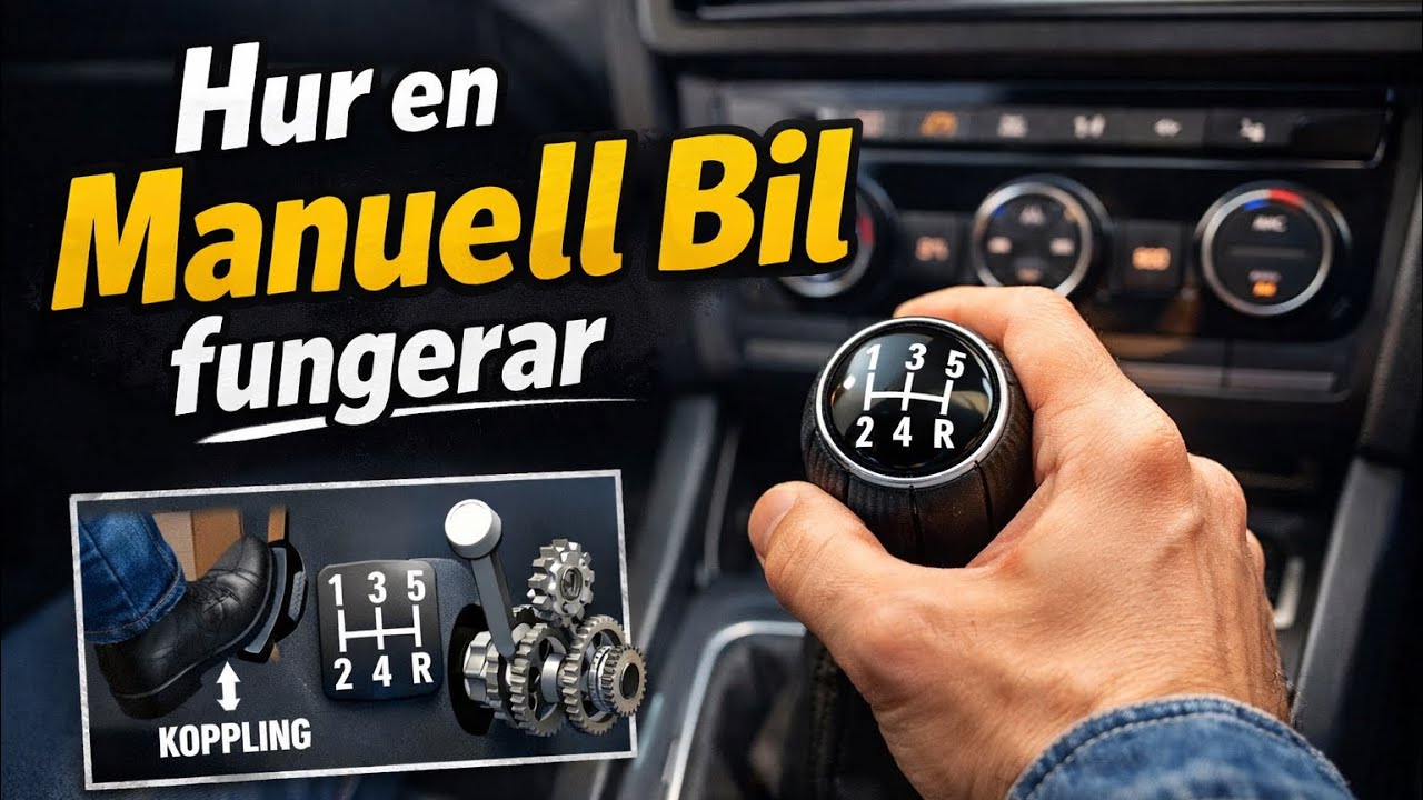 Övningskör med Manuell Bil- Hur ska man köra en manuell bil 
