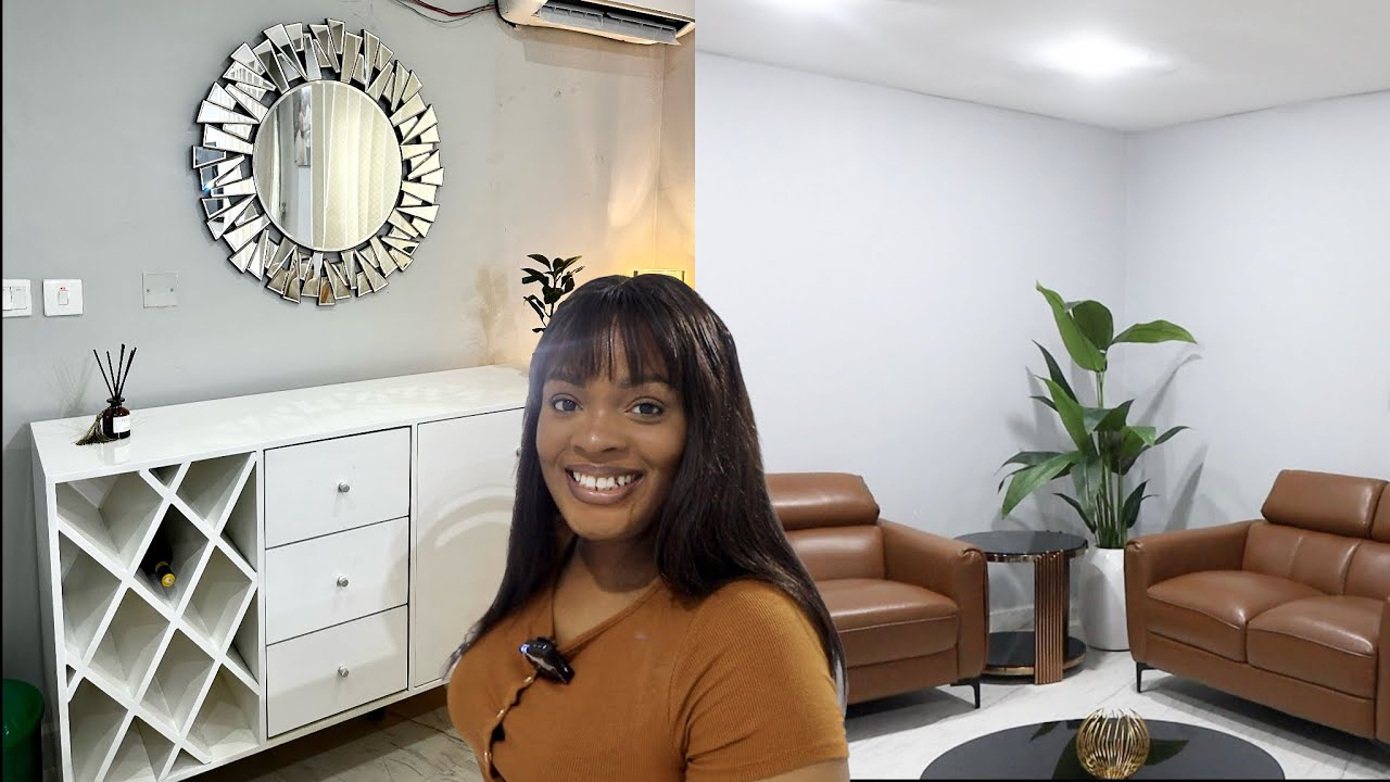 Minimalist Living Room Tour in Lagos Nigeria