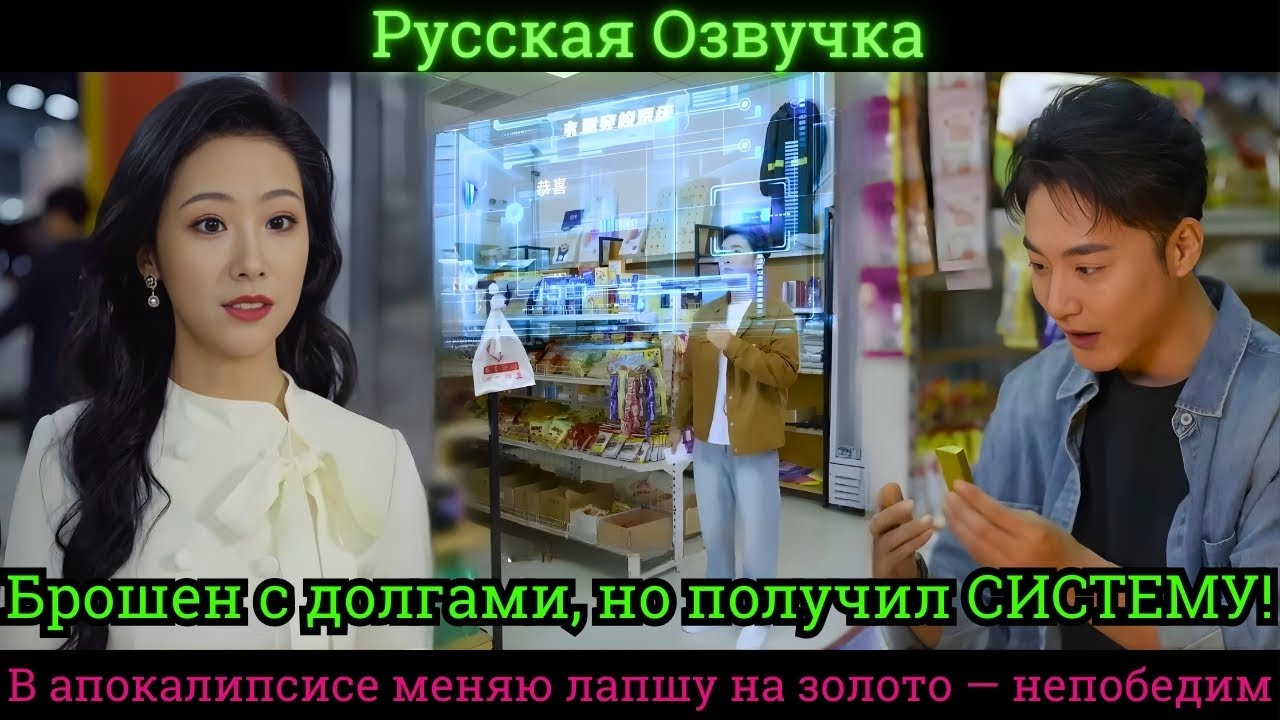 Брошен с долгами, но получил СИСТЕМУ! В апокалипсисе меняю лапшу на золото, непобедим #дорама #2025