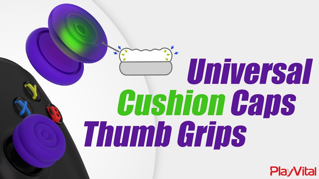 Universal Thumbsticks Grip Cushion Caps Thumb Grips - PlayVital
