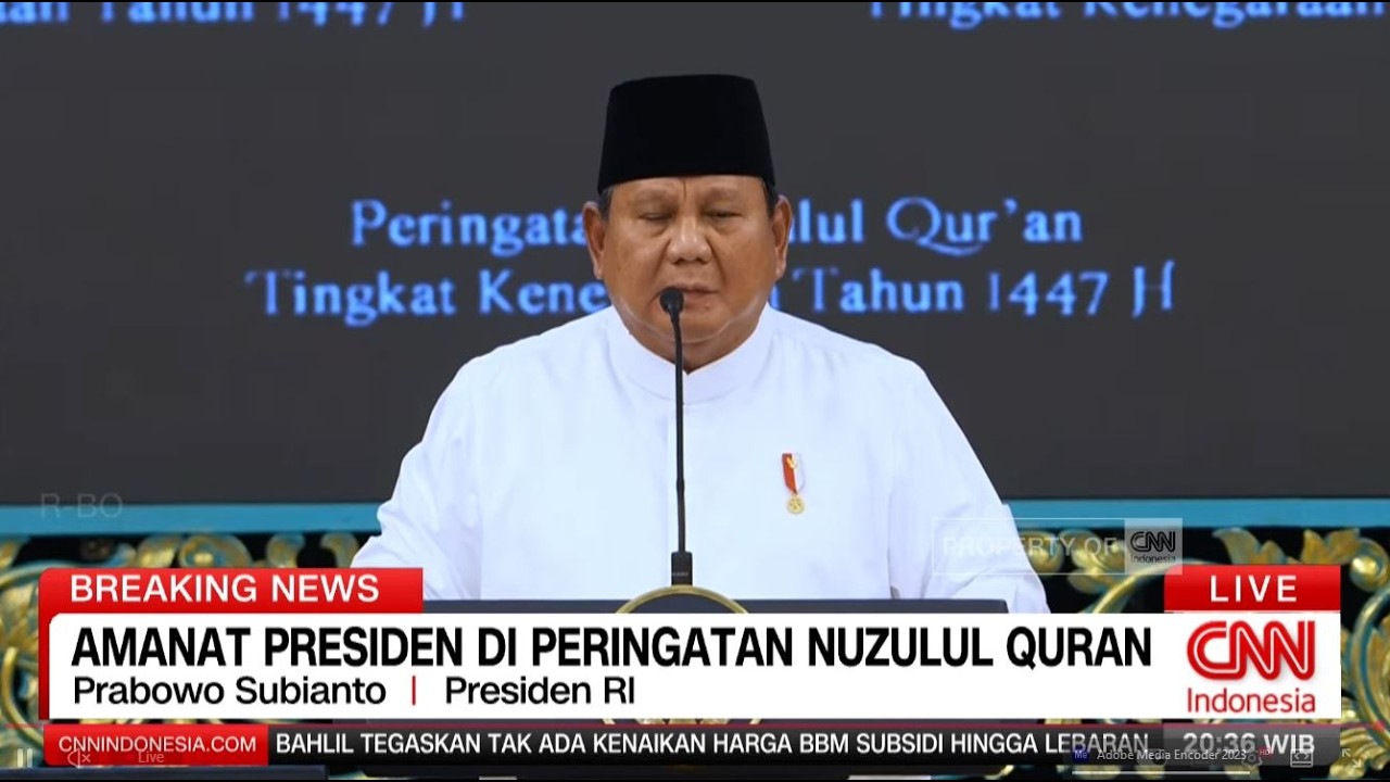 BREAKING NEWS || Amanat Presiden di Peringatan Nuzulul Quran