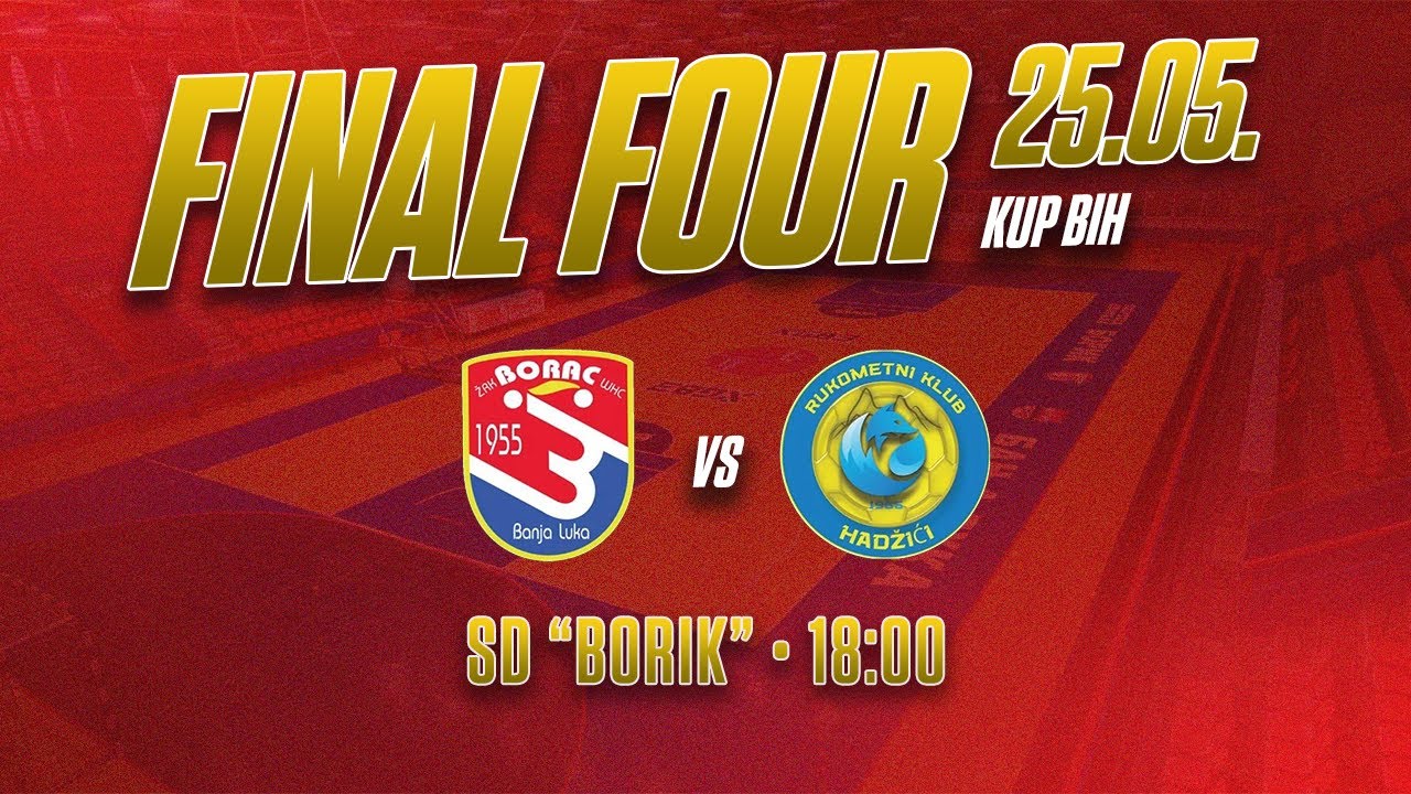 UŽIVO: ŽRK Borac vs RK Hadžići | Final Four Kupa BiH |