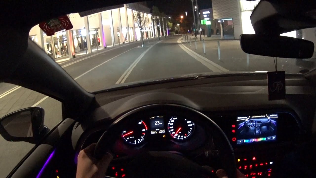 2018 Seat Leon 2.0TDI 184PS DSG - city night drive | POV