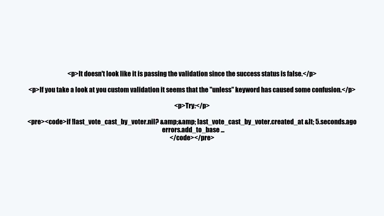 Rails model passes validation but view still renders errors?