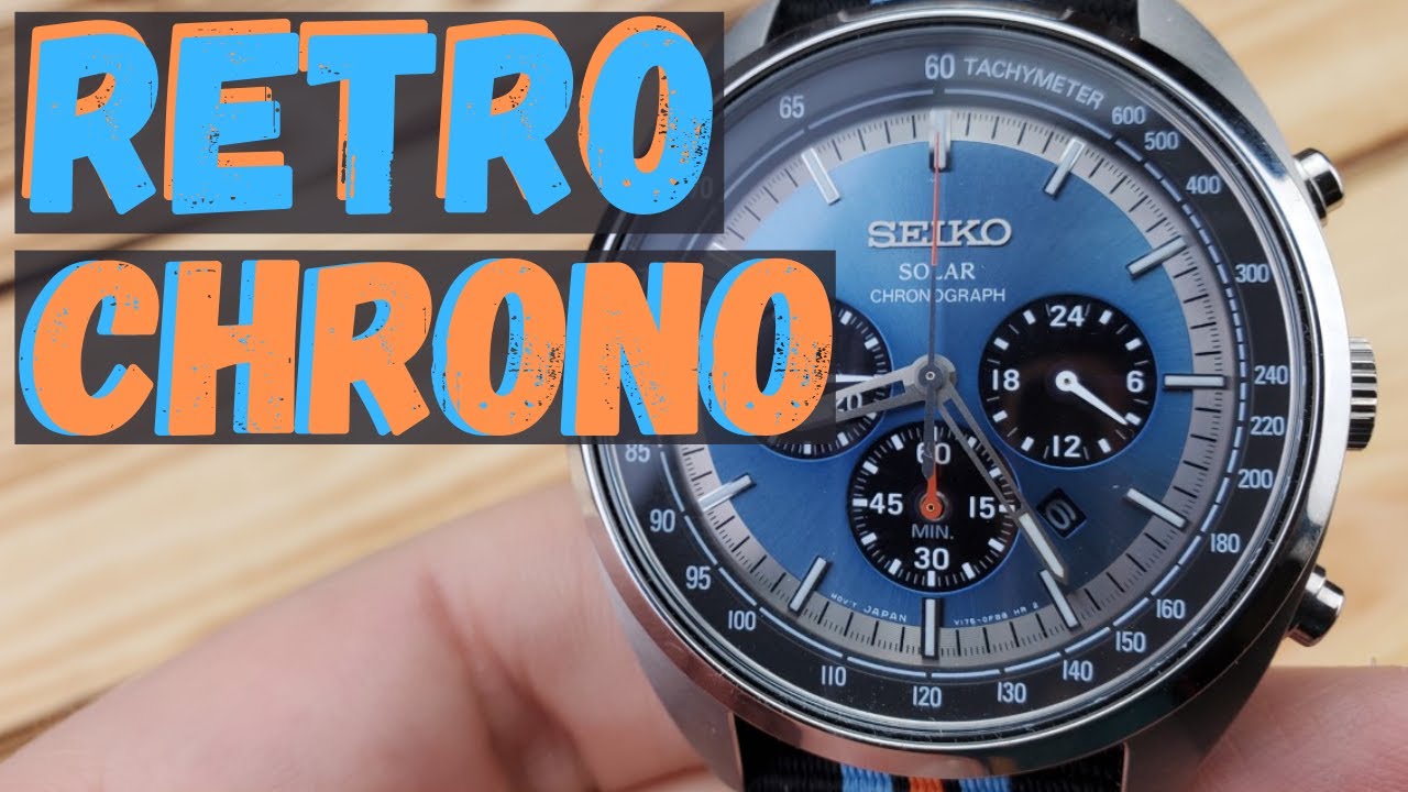 Seiko Recraft SSC667  I  Vintage Racing Style Solar Chronograph