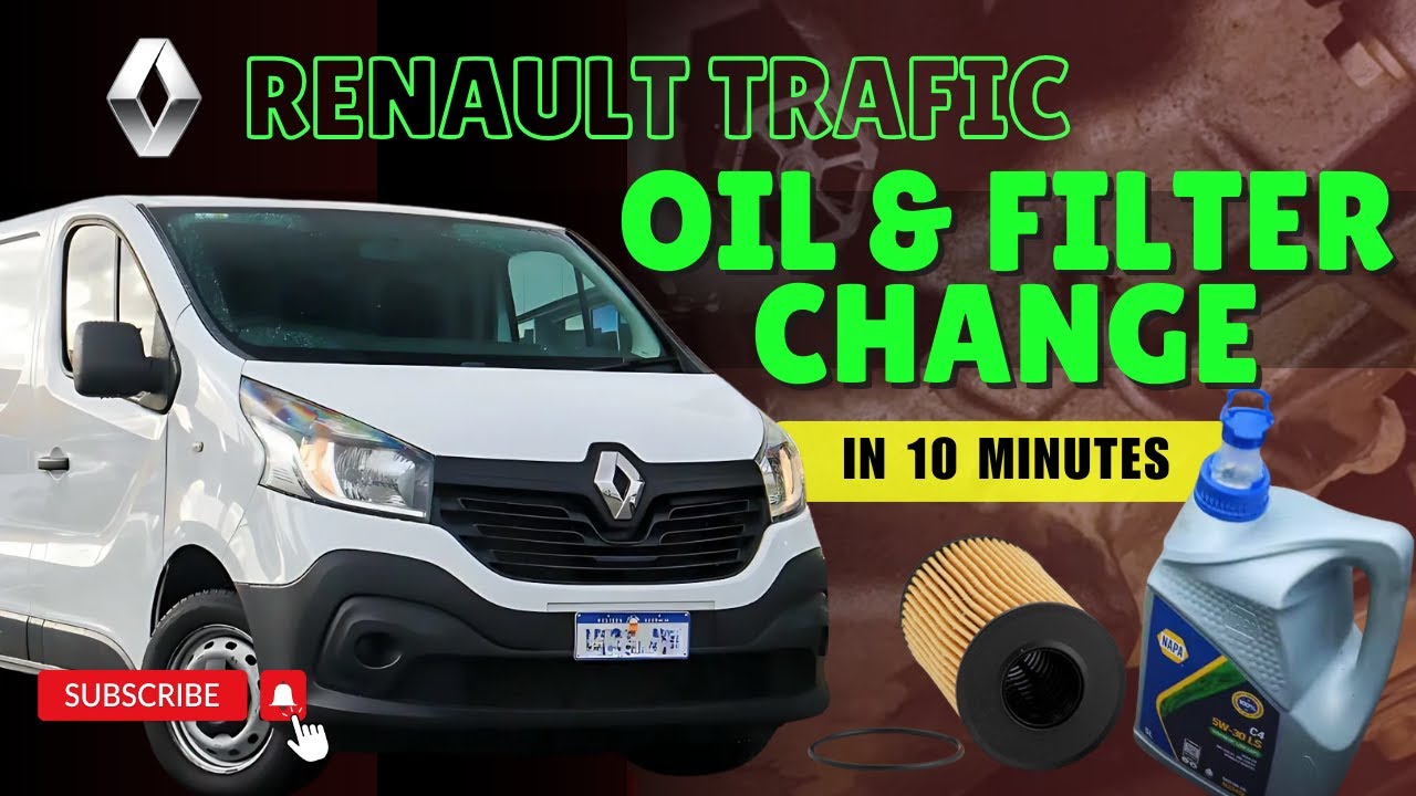 Замена масла и фильтра Renault за 10 минут | Замена масла и фильтра Renault Trafic 2016 года