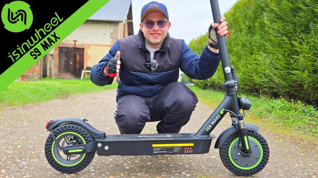 isinwheel S9MAX : Une Trottinette 500W à seulement 358,99€ - Déballage et Test Complet !
