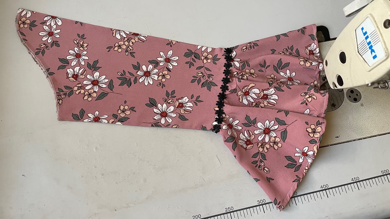 طريقة تفصيل وخياطة كم المروحة أو الجرص / خياطة كم كلوش لفستان أو شوميز… Diy / Sewing tutorial