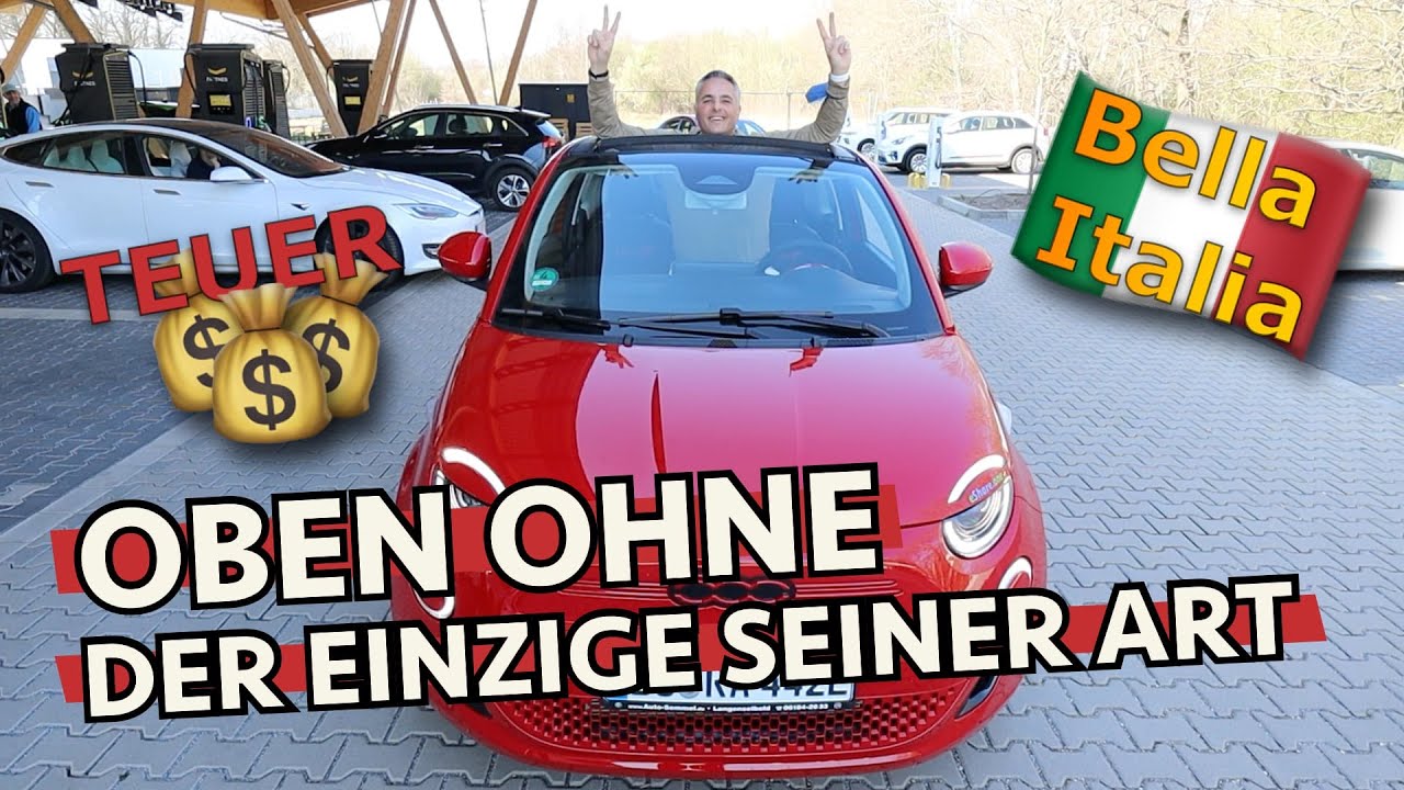 Probefahrt Fiat 500e Cabrio - Elektroauto in klein, süß und teuer! 💸🙈