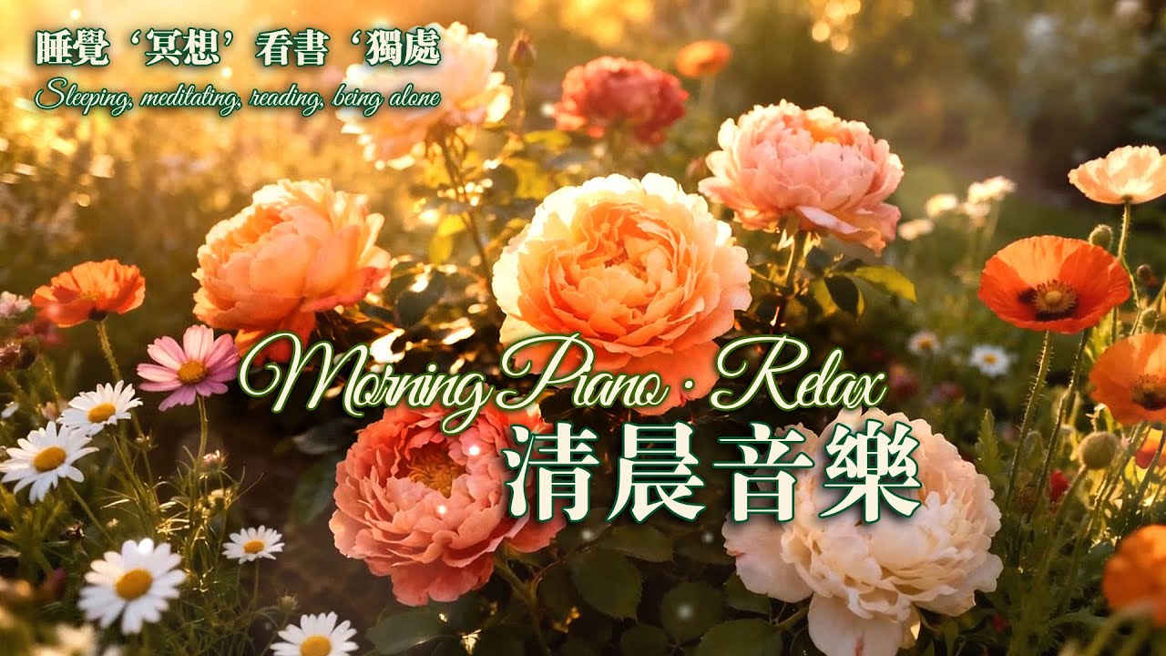 🌸 陽光灑落的花窗旋律 Sunbeam through Flowers · Piano Light #好聽的鋼琴音樂 #relax #flowers #music