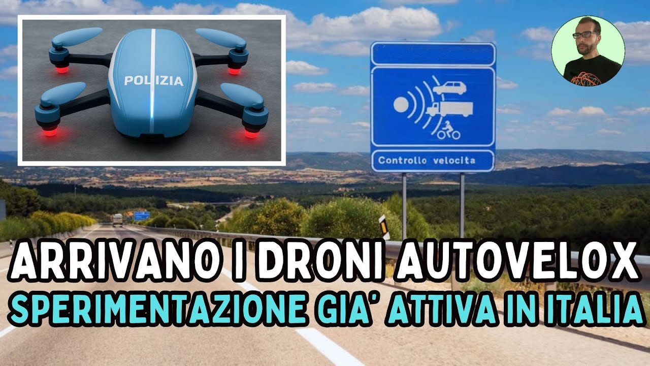 MULTE A RAFFICA DAI DRONI AUTOVELOX: LA SPERIMENTAZIONE IN ITALIA SPAVENTA GLI AUTOMOBILISTI