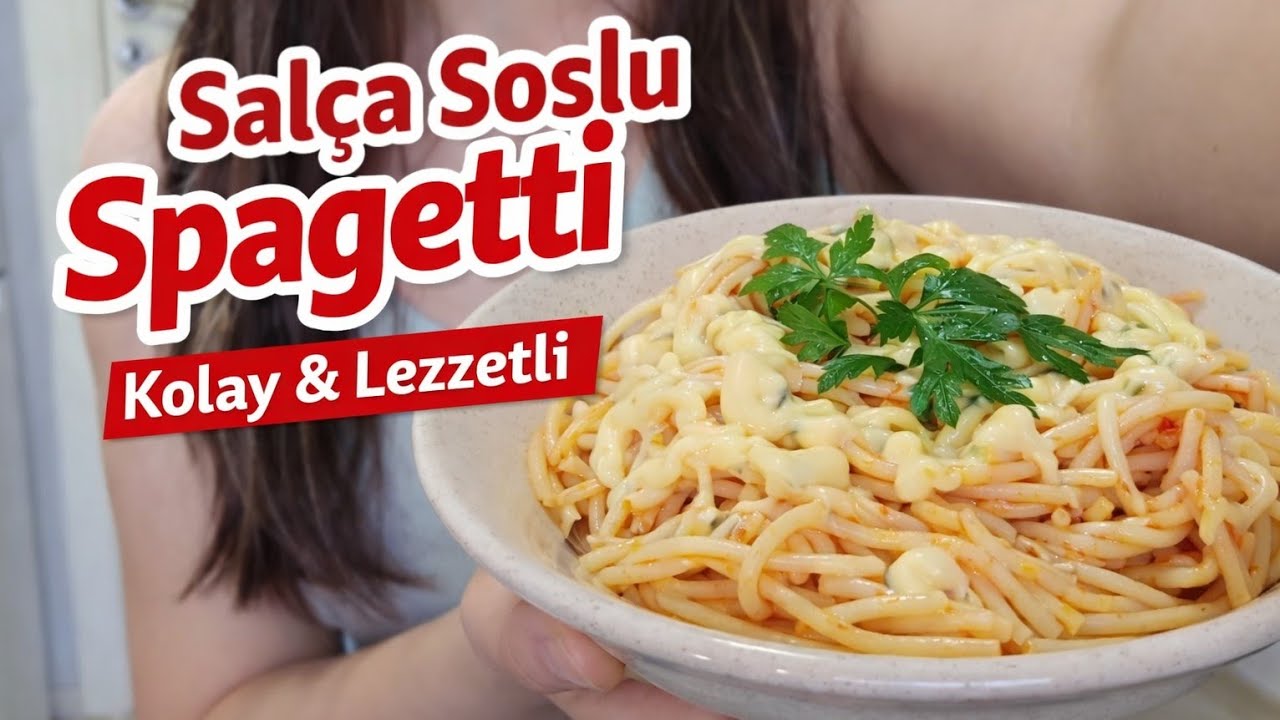 Salça Soslu Spagetti Makarna 🍝 | Pratik ve Lezzetli Ev Yapımı / Evde Soslu Spagetti Nasıl Yapılır?