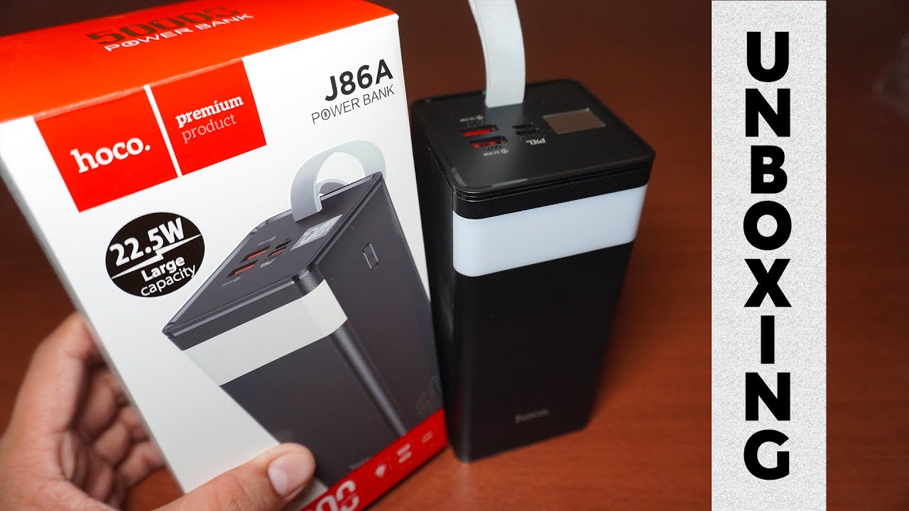 UNBOXING - Power Bank Hoco J86A 50000mAh - Cargador Portatil