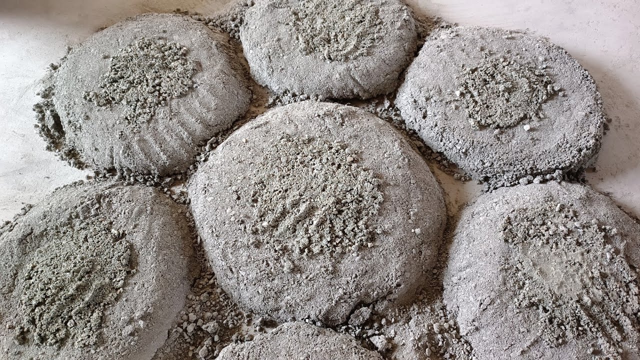 👉New Enormous Heavy Slabs Grey Concrete Super Soft Crispy🤤 Crunchy Floor Crumbling Pouring Mixing