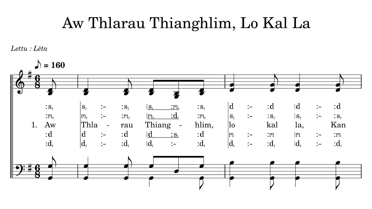 KHB 308 | Aw Thlarau Thianghlim Lo Kal La | A Capella