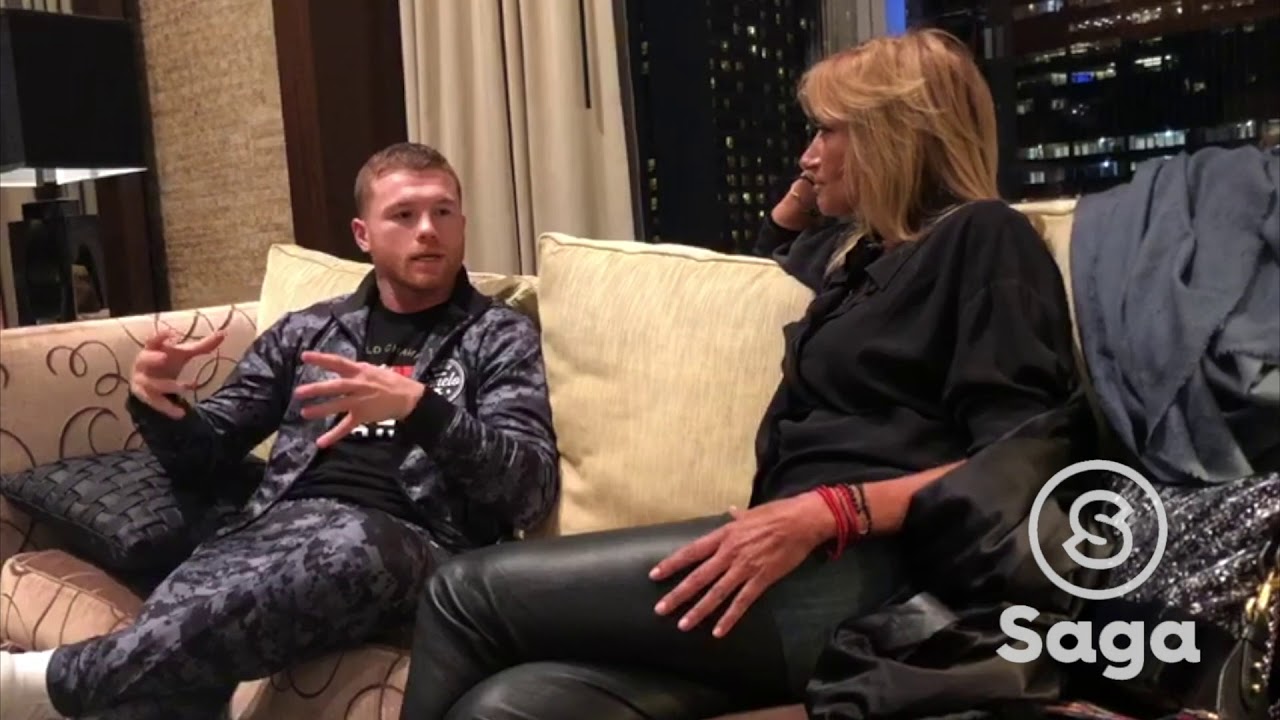 En Exclusiva para Saga, Adela Micha entrevista a Saúl “Canelo“ Álvarez previo a su debut en #MSG #NY