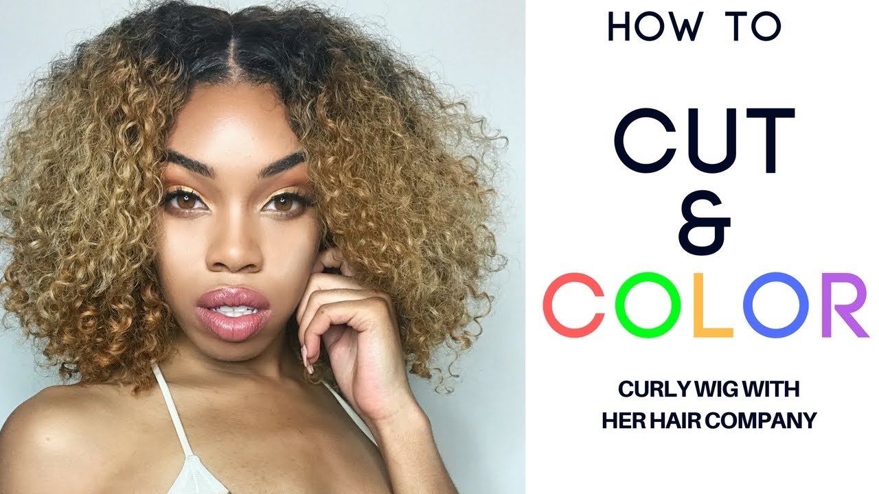 How to Cut and Color Curly Extentions | Her Hair Company