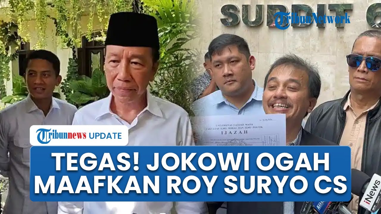 Tegas! Jokowi Ogah Maafkan Roy Suryo cs soal Kasus Ijazah, Sebut Sudah Dianiaya maka Hukum Berlanjut