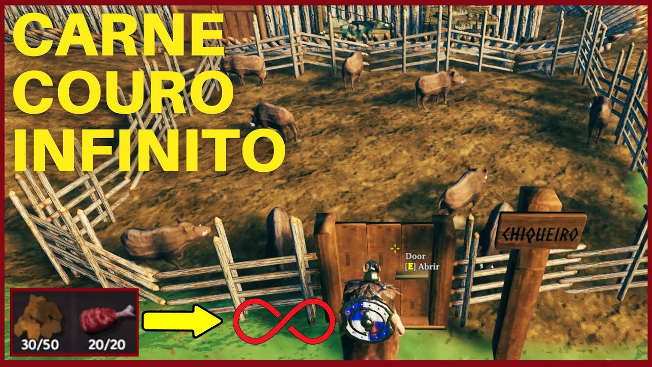 VALHEIM - COMO DOMAR JAVALI (FÁCIL)
