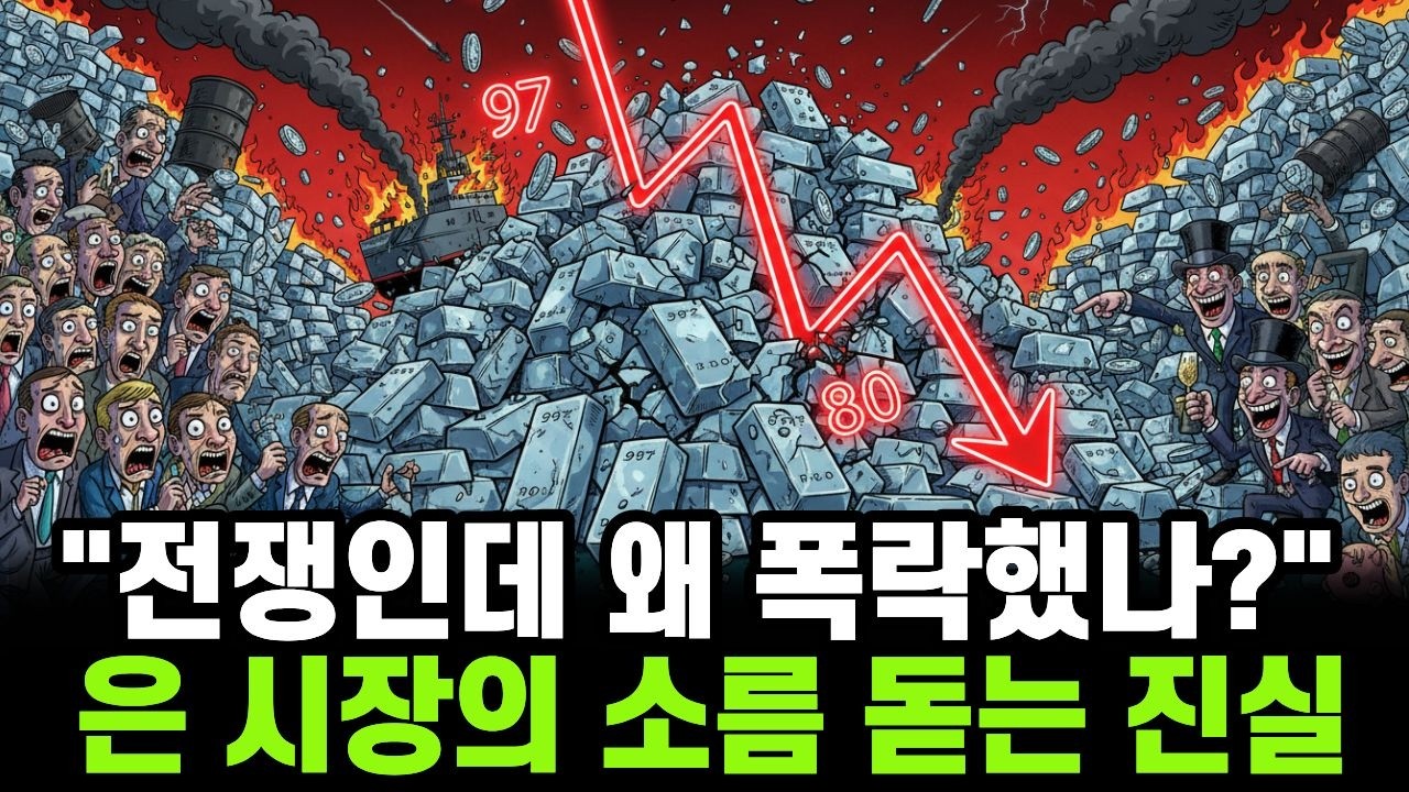 전쟁 공포 최고조인데 은 -12% 폭락… 100달러 직전마다 터지는 ‘매도 폭탄’의 정체