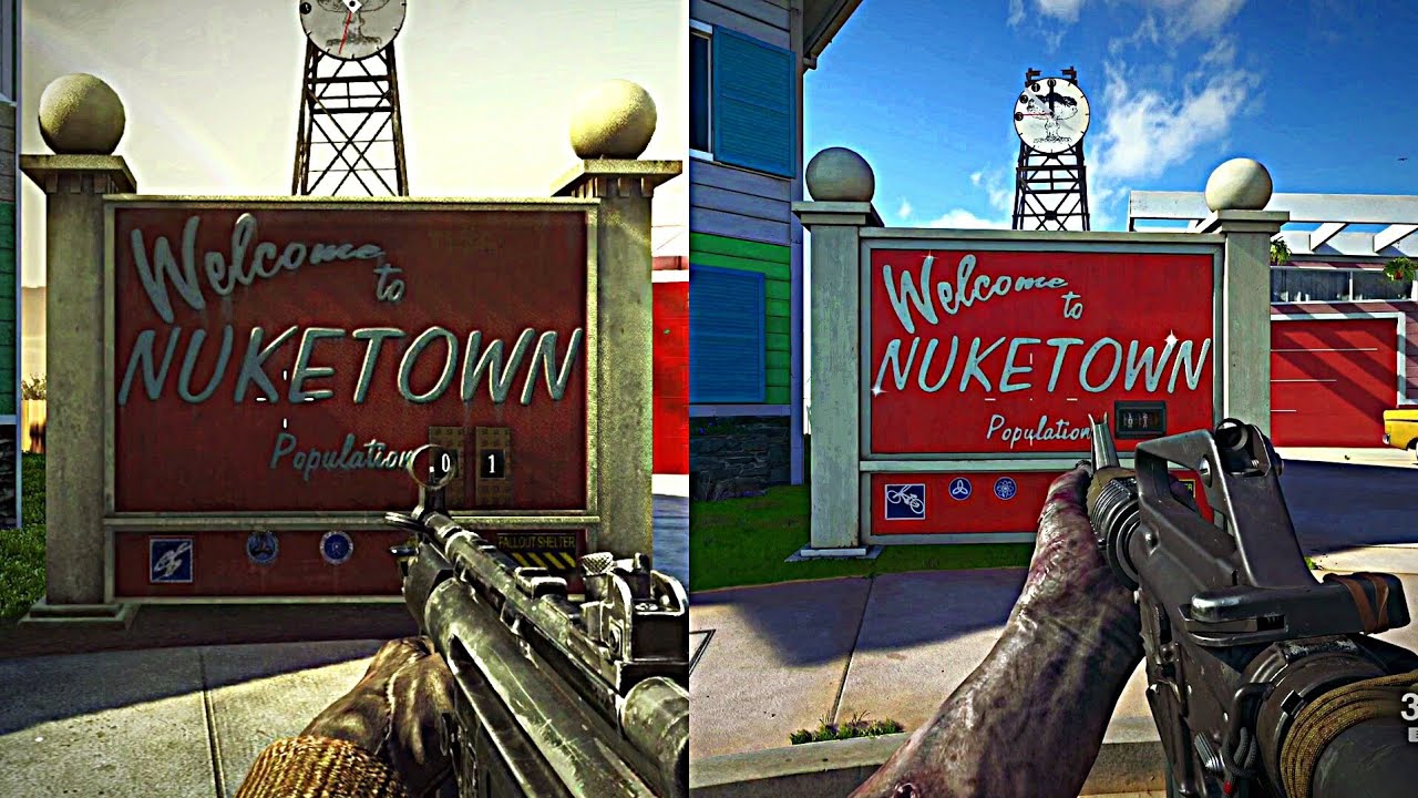Nuketown Map Side By Side Comparison (Black Ops Vs.Black Ops 6)