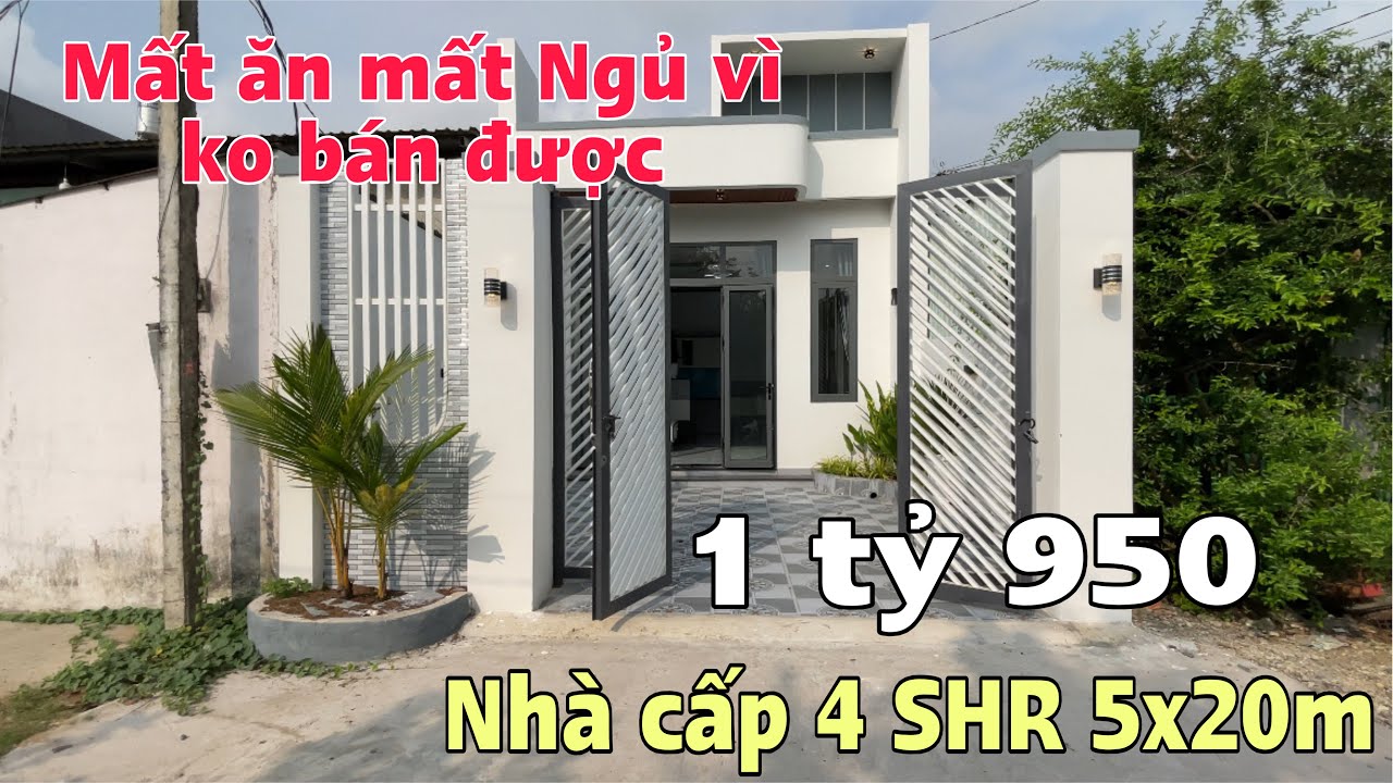 Tập 19 - Nhà cấp 4 giá rẻ sổ hồng riêng , 5x20m 1 xẹc Nhựa Hoa Vàng Mỹ Hạnh Nam , 1 tỷ 950 Triệu