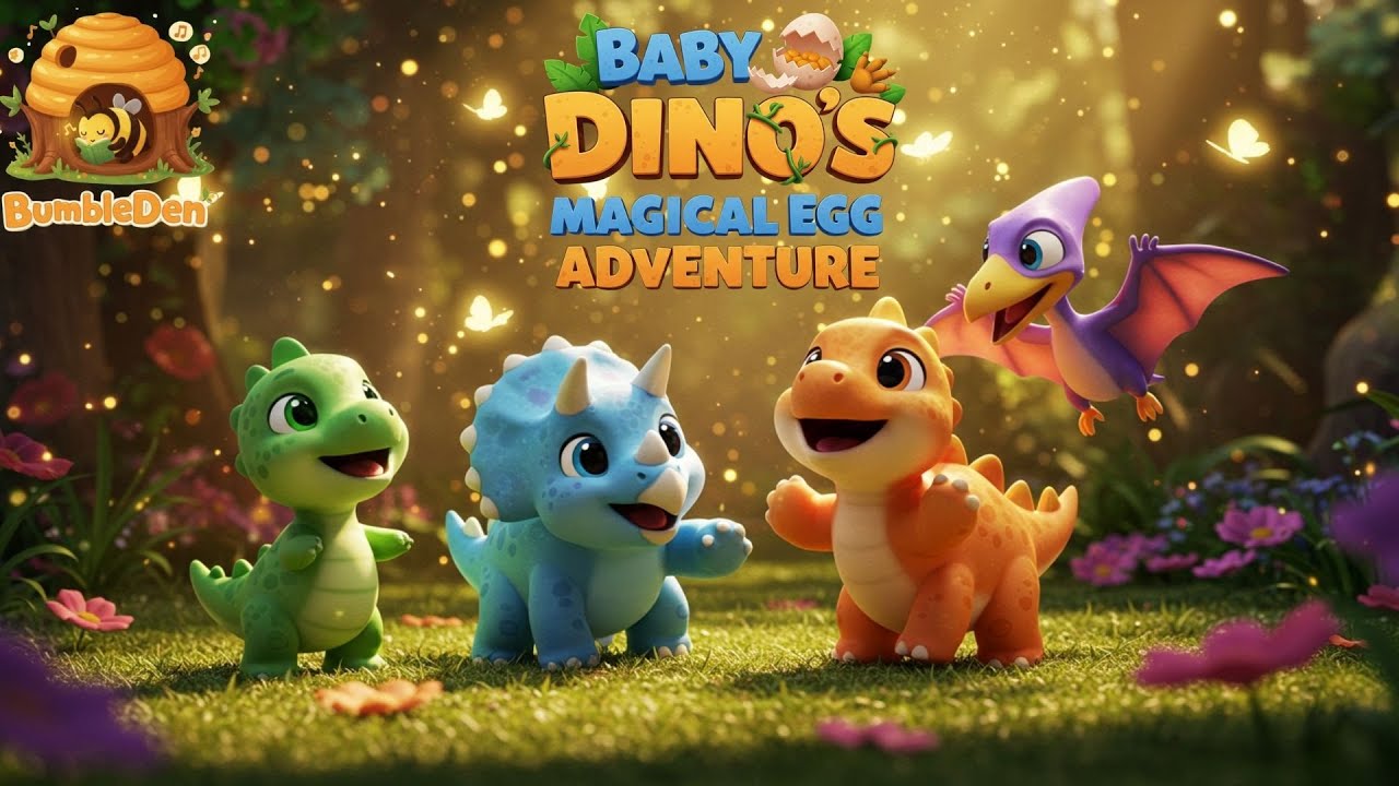 Bumble Den | Baby Dino&rsquo;s Magical Egg Adventure 🦖✨ Discovering Dinosaurs in the Forest!