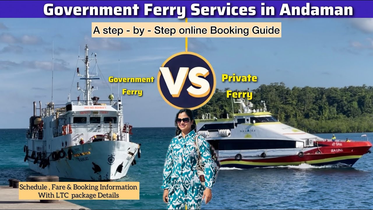 Andaman Government ferry full  Details | schedules | Private Ferry |Online |