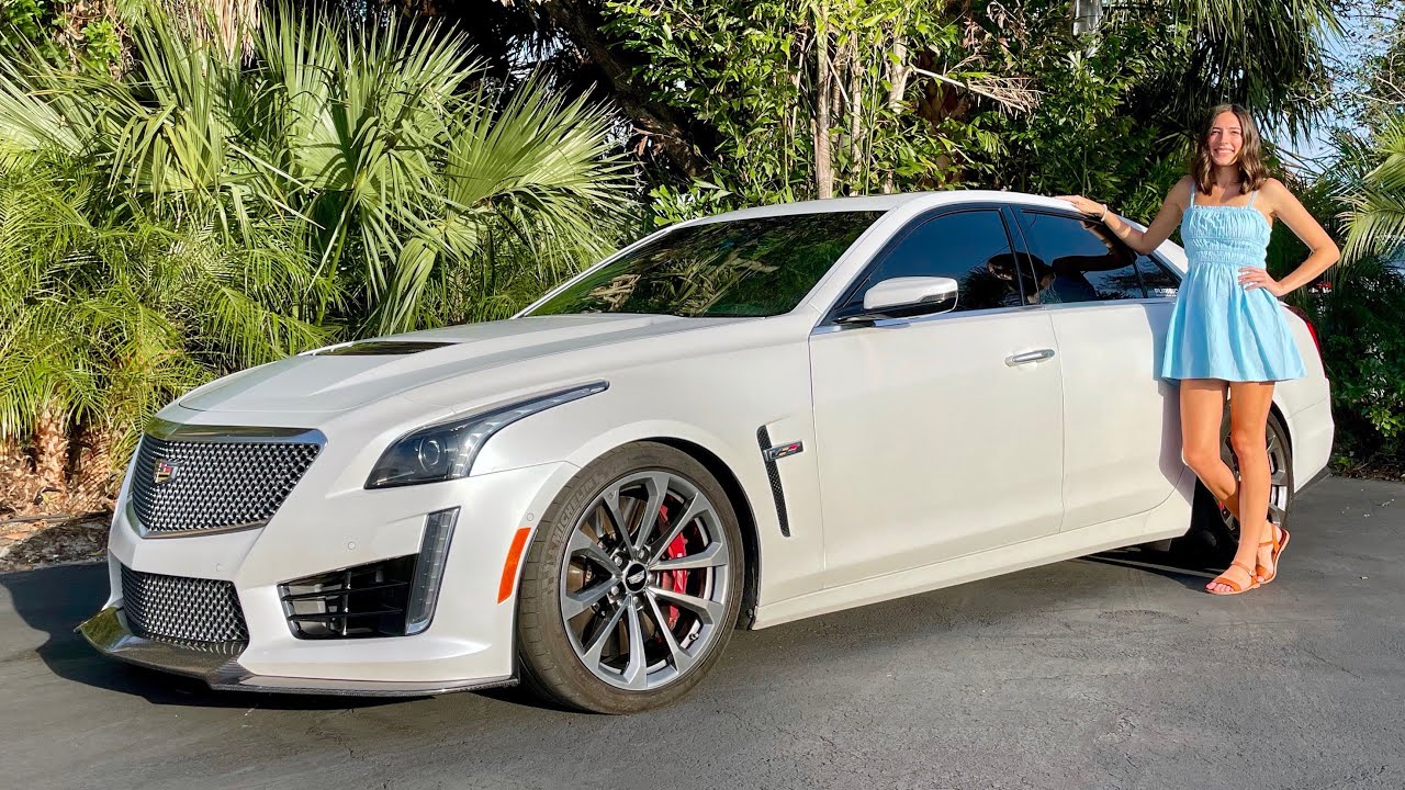 Cadillac CTS-V 2016 года — РЕДКАЯ матовая краска, 6,2-литровый двигатель V8 с нагнетателем, 650 л...