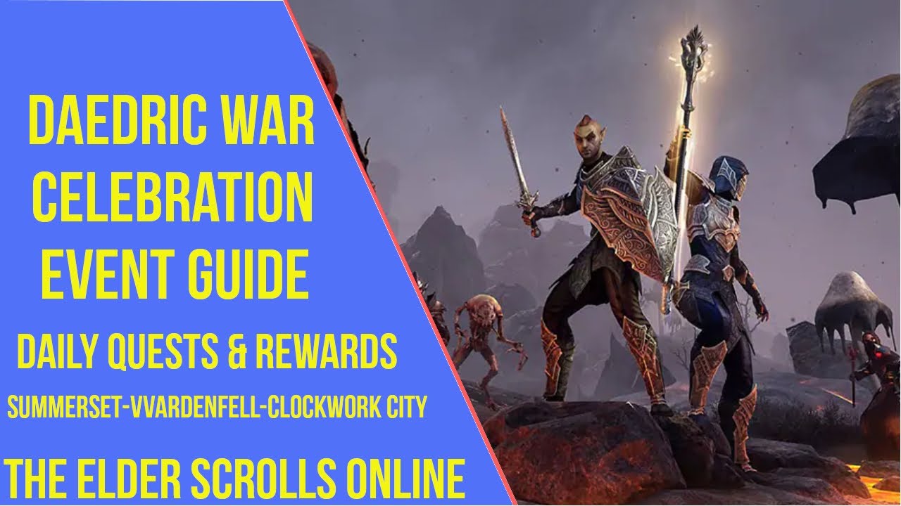 ESO Daedric War Celebration Event Guide 2022