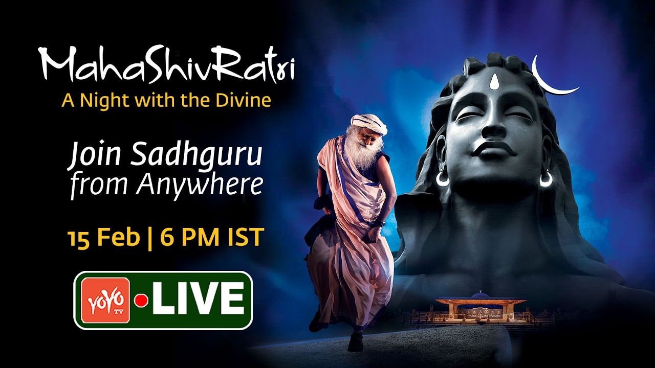 LIVE: Sadhguru Maha ShivRatri 2026 From Isha Yoga Center | Sadhguru Speech LIVE |YOYOTV