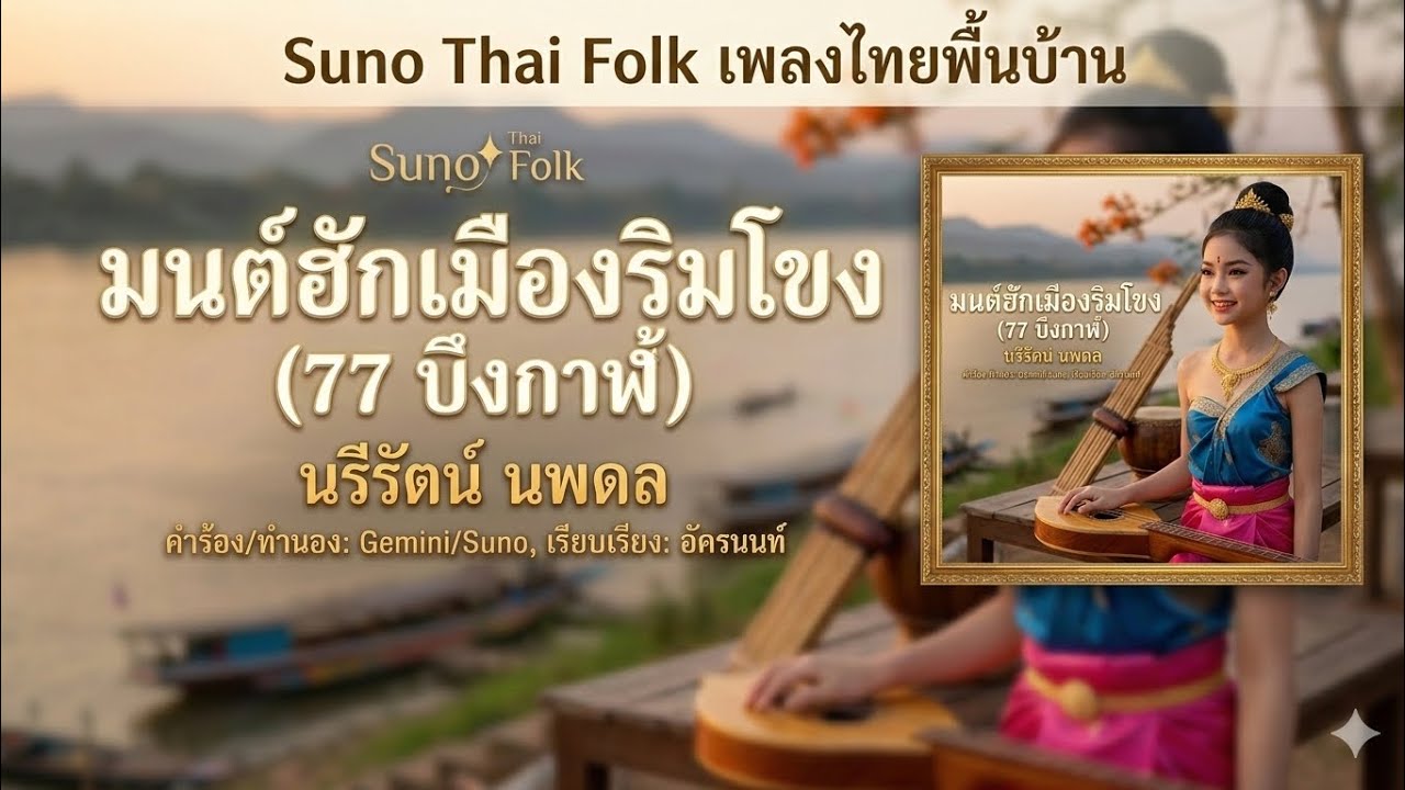 🎶 มนต์ฮักเมืองริมโขง – มนต์เสน่ห์แดนดินถิ่นบึงกาฬ 🎶 - นรีรัตน์ นพดล | Thai Isan Folk 【Official】