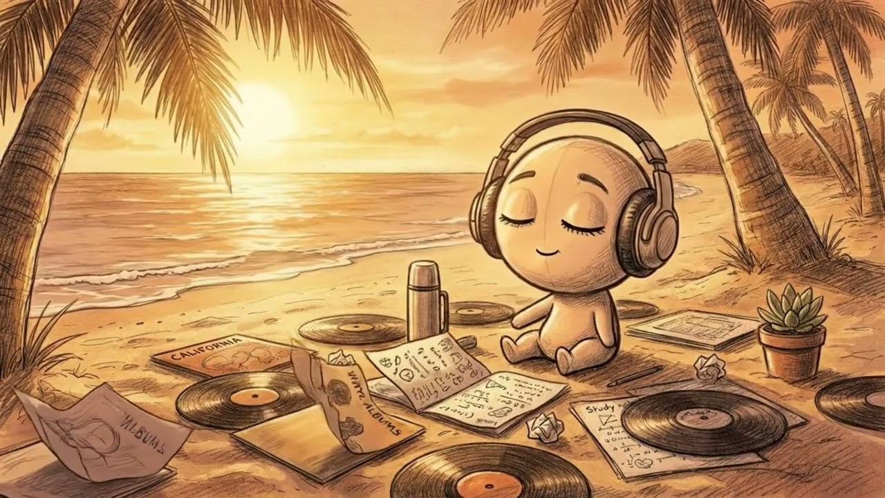 Lofi Scribbles on the West Coast 🌊 - Study Beats