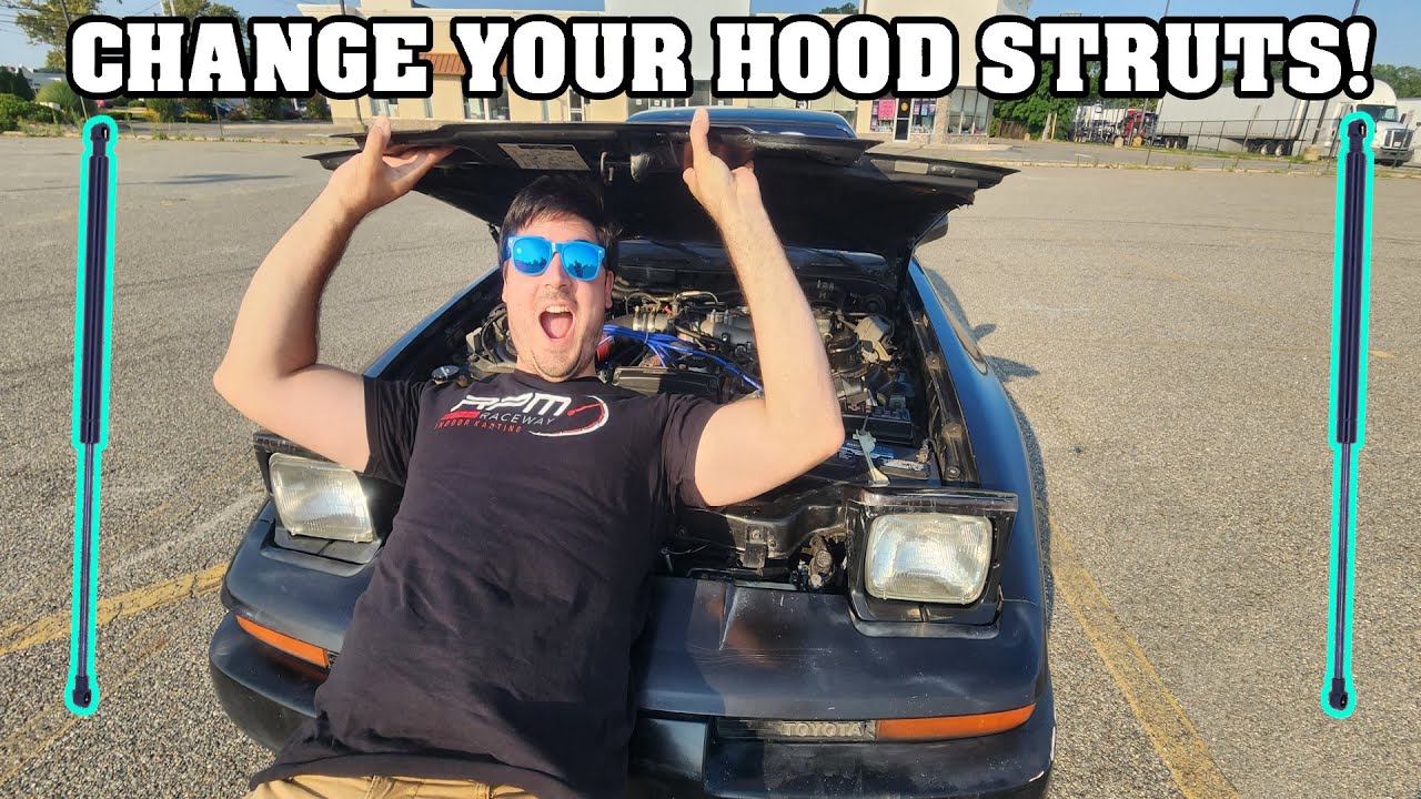 HOOD STRUTS INSTALL | 90' MK3 SUPRA