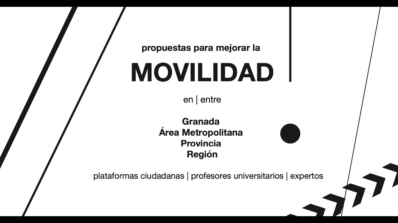 M1. Jornadas sobre la movilidad en Granada. MESAS TEMÁTICAS 1 y 2.