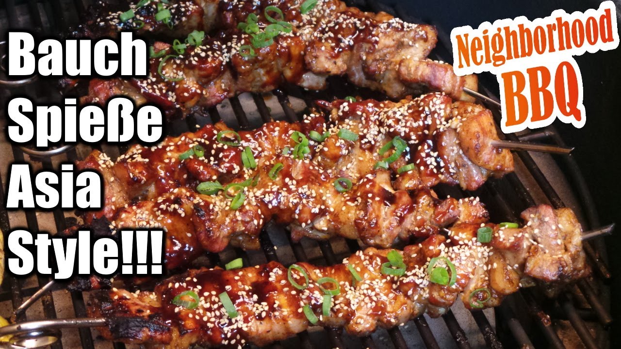 Bauch - Spieße - Asia - Style!!! Mit Neighborhood BBQ