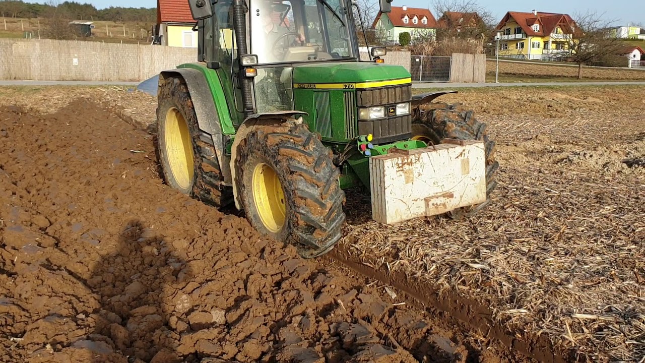John Deere 6310 with 4 furrow plough Regent Titan!!!!!