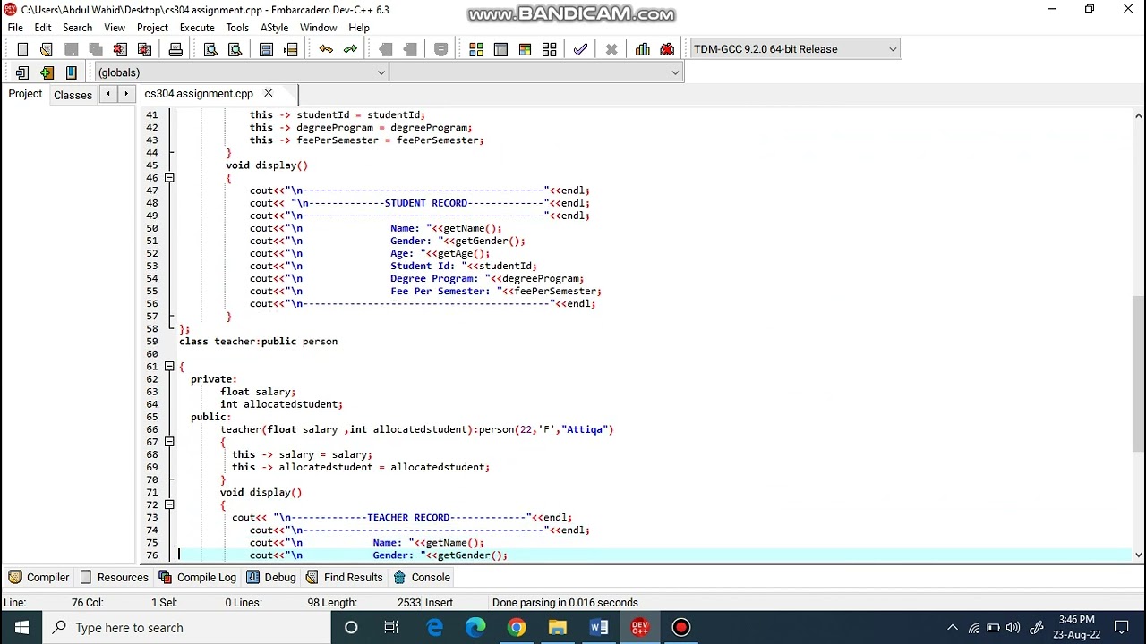 cs304 assignment 2. 2022