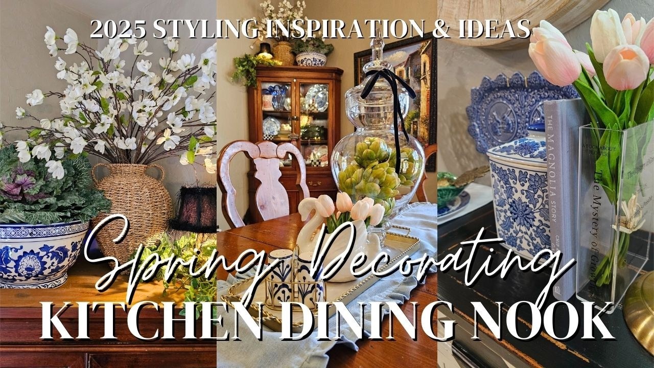 SPRING INTO STYLE: EASY & BEAUTIFUL KITCHEN DINING DECOR FOR 2025