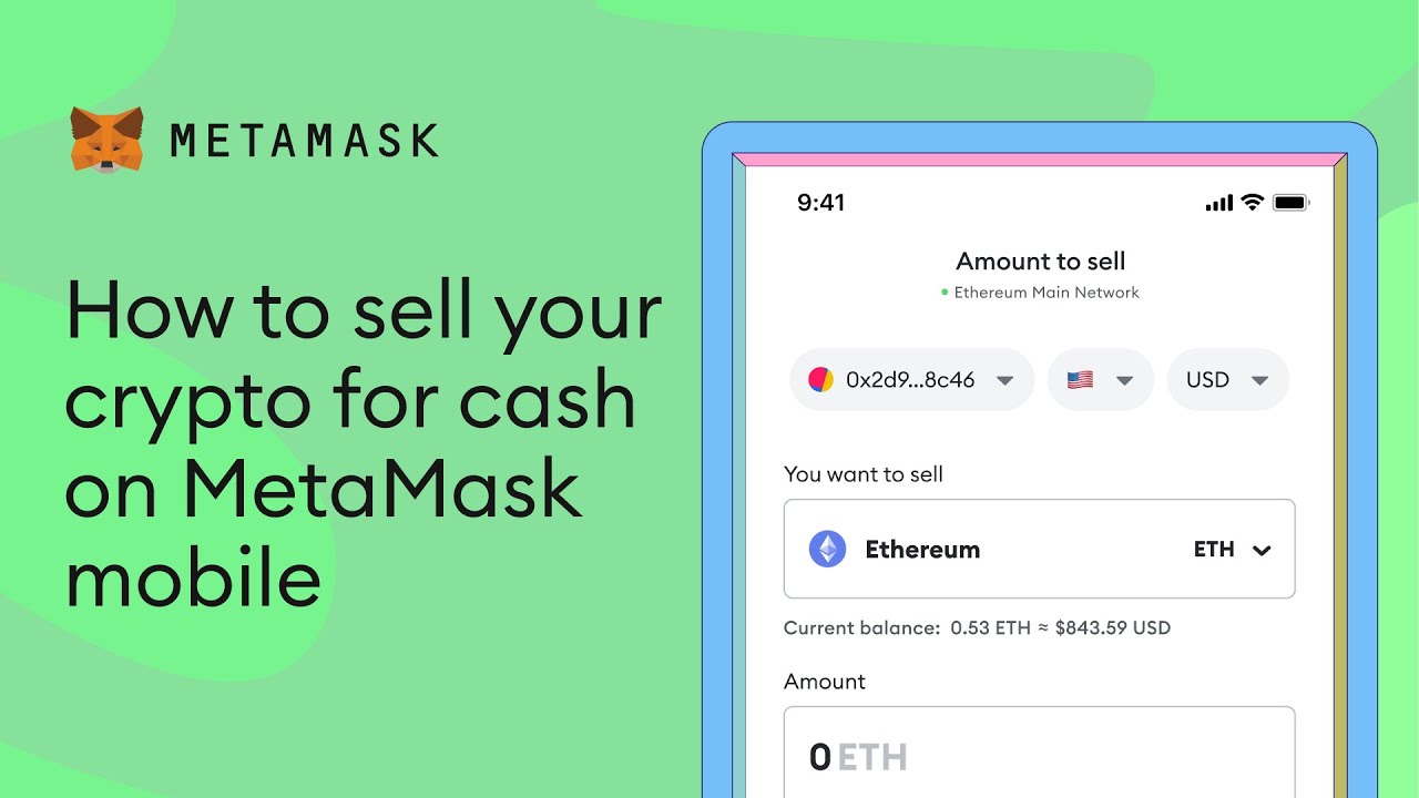 How to sell crypto on MetaMask mobile