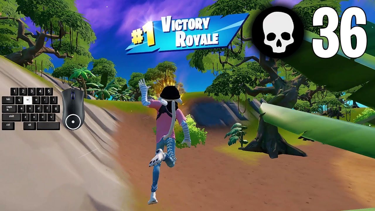 36 Elimination Solo vs Squads Win Full Gameplay Season 4 (Fortnite PC Keyboard)