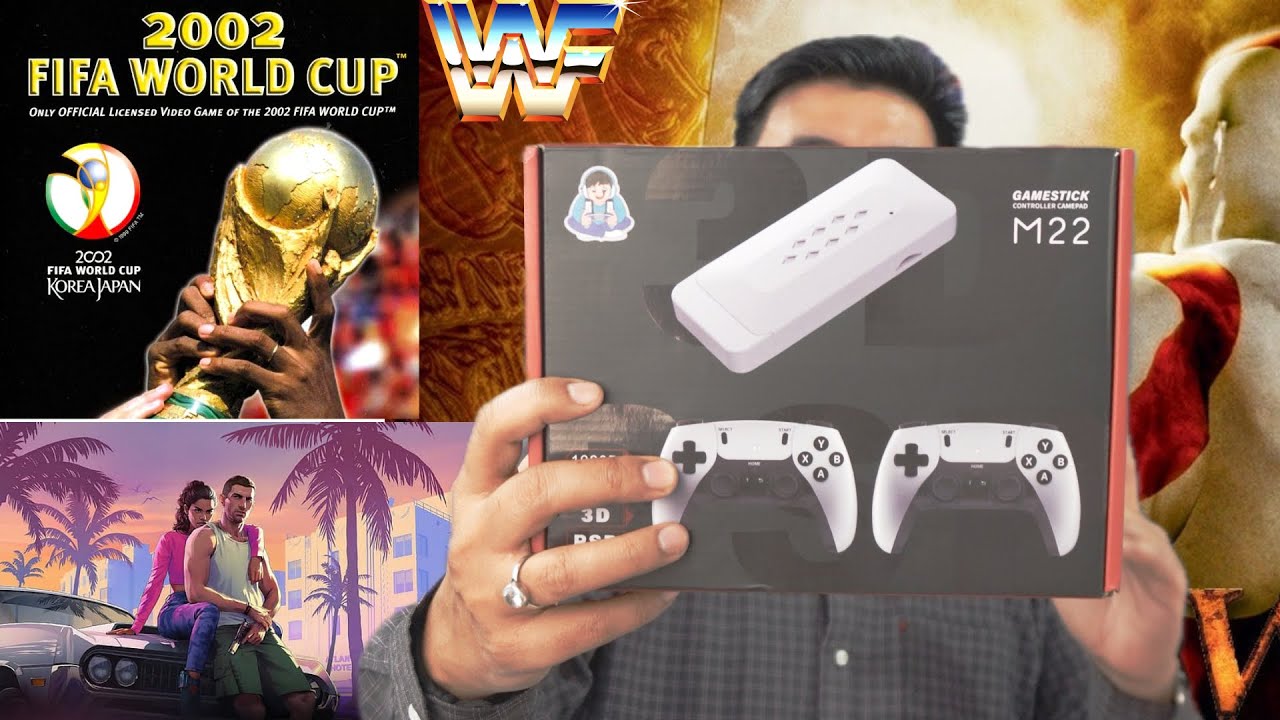 Most Advance Gaming Stick M22 | Play 30000+ | FIFA God Of War, Vice City, Tekken 6 | AMTVPRO