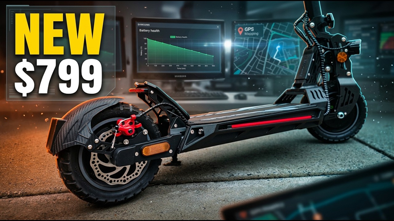 Высокопроизводительный скутер Backfire M8 Rover по цене менее 800 долларов с настоящим GPS и бата...